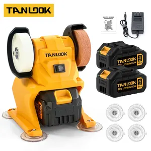 Cordless Dual-Wheel Bench Grinder, Desktop Power Tool for Knife Sharpening, Metal Polishing, Rust Removal, Hardware Trimming – Ideal for Garage DIY Projects, Small Workshop Daily Maintenance