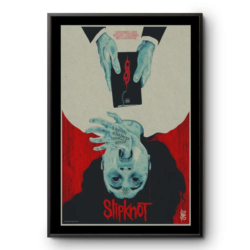 Slipknot November 5 2024 Bogotá Colombia Tour Poster