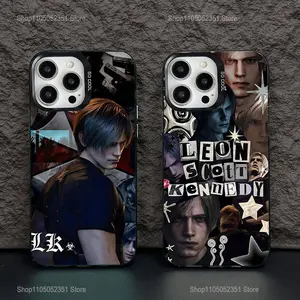 L-Leon Scott K-Kennedy Phone Case For iPhone17, 16,15,14,13,12,11,Pro,XS,Max,Plus,Mini,SE Black Candy Matte Shockproof Cover