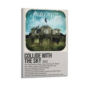 Pierce The Veil Collide with The Sky Canvas Painting Oil Painting Wall Art Canvas Poster Decorative Painting Corridor Decoration Home