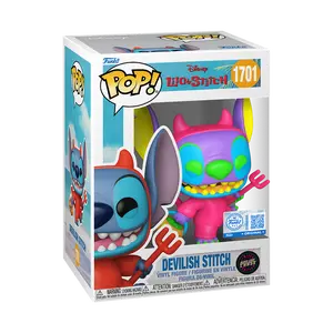Funko Pop Vinyl Figure Disney Lilo & Stitch Devilish Stitch Blacklight Chase Variant 1701