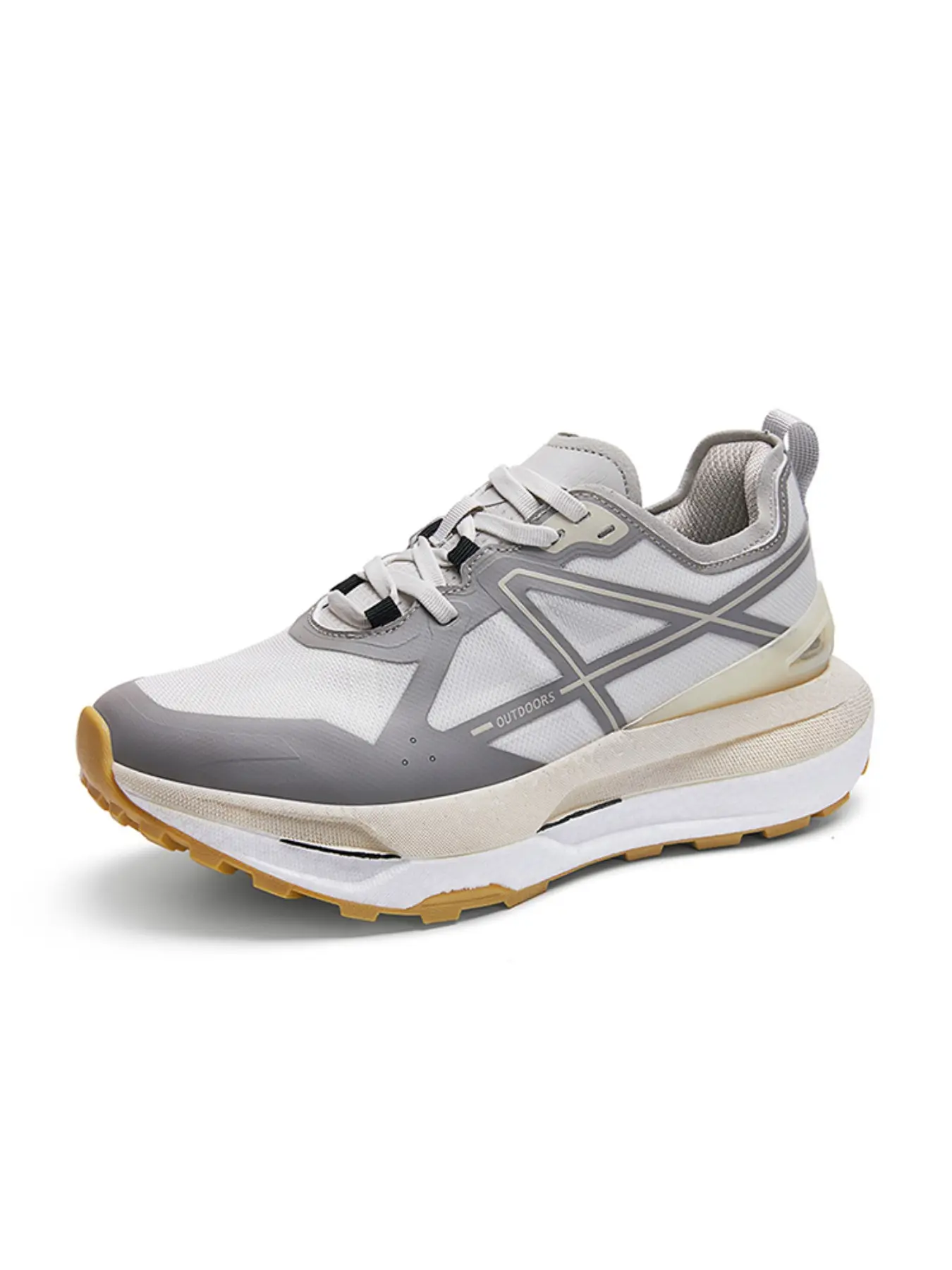 Men's Outdoor Trail Hiking Shoes Trek Shoe Lightweight Shock Absorption Soft Sole Running Shoes Non-Slip Wear-Resistant Breathable Mesh Sneakers