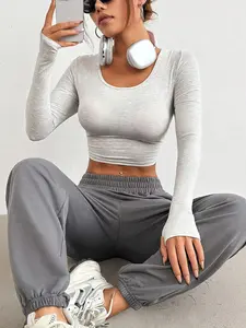 Women's Casual Sportswear Set, Breathable Fabric, Ideal for Outdoor Running & Yoga, Comfort Fit for Active Women, Essential Gym Closet Item