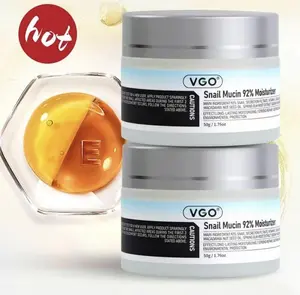 VGO Snail Much 92% Moisturizer Daily Face Gel Cream: Designed for dry and sensitive skin, 50g/1.76oz, offering cleansing, moisture,  Hydrate Calming