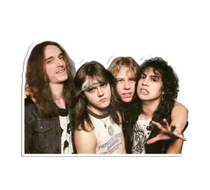 Metallica die cut Sticker