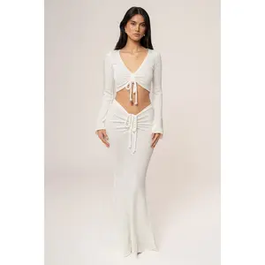 Ivory Resort Two-Piece Skirt Set