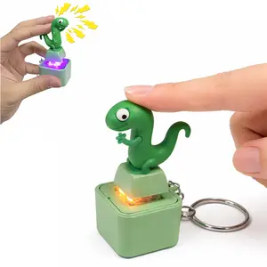 Lizard Sound Fidget Keychain, Funny Stress Relief Clicker Toy For Office Workers, Viral TikTok Gadget