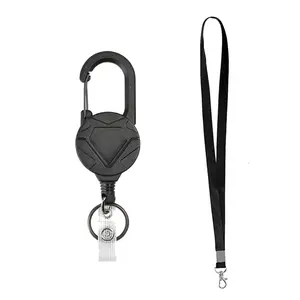Badge Holder Set, Retractable Badge Reel & Lanyard, Identification Badges & Supplies for Students & Teachers & Office Workers
