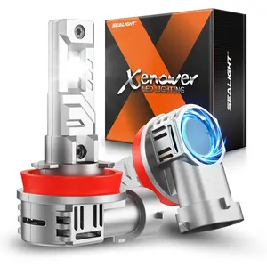 SEALIGHT H11/H8/H9 Fog Light Bulbs 24000LM 600% High Brightness Headlight with Plug-N-Play Design for Safe Night Driving - Car Accessories