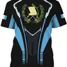Guatemala Flag Round Neck Short Sleeve T-Shirt, Sports Tee, Fitted Sportswear, Casual Sporty Design, Casual Athletic Style, Elastic Polyester Blend Fabric, Essential for Daily Wear, Athletic Sports Clothing, Casual Sports Tops