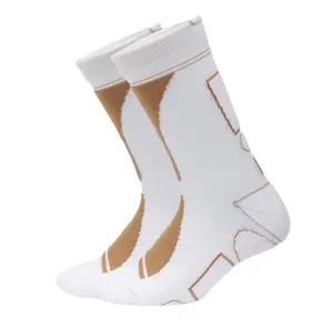 Coppsox Classic Crew Copper Infused White Athletic Unisex Cooling Socks- Designed to Cool Foot, Reduce Odor, Sweat, Kill Bacteria & Enhance Blood Circulation