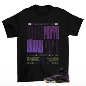 Release Date Jordan 17 Doernbecher Matching Sneaker Tee Shirt Black
