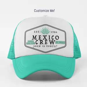 Custom Tequila Bachelorette or Birthday Party Trucker Hat – Personalized Agave Label Theme Party Bach | Bachelorette Party Hats, Bday Hats, Mexico Theme Pool Beach Party Accessories, Matching Group Hats