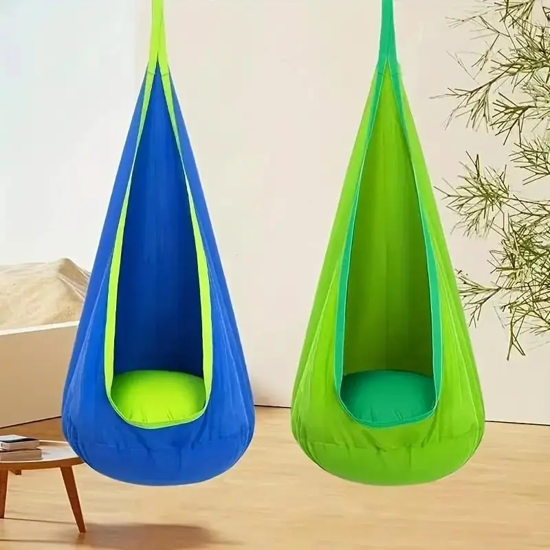 Hammock with Pump, Portable Comfortable Hanging Hammock Swing with Inflatable Pillow, Durable Hammock for Indoor & Outdoor Use, Hammocks for Outside