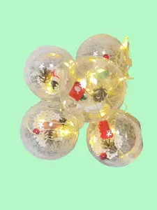 Festive Hanging Santa Light Ball