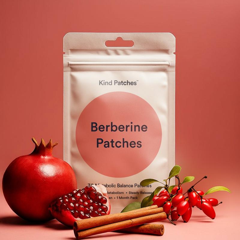Kind Patches, 30-Day Cleanse Patches, Berberine, Support Metabolism, Cinnamon Extract, 1 Month Supply