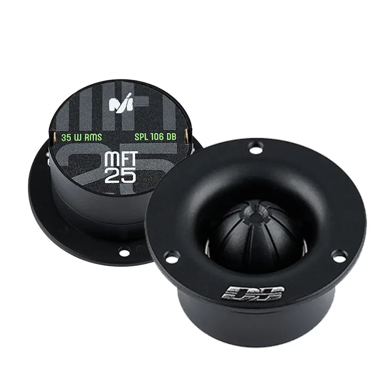 Deaf Bonce Machete MFT-25 Crystal Car Audio Tweeters - Durable Car Stereo Component, Automotive Electronics Accessories (Pair)