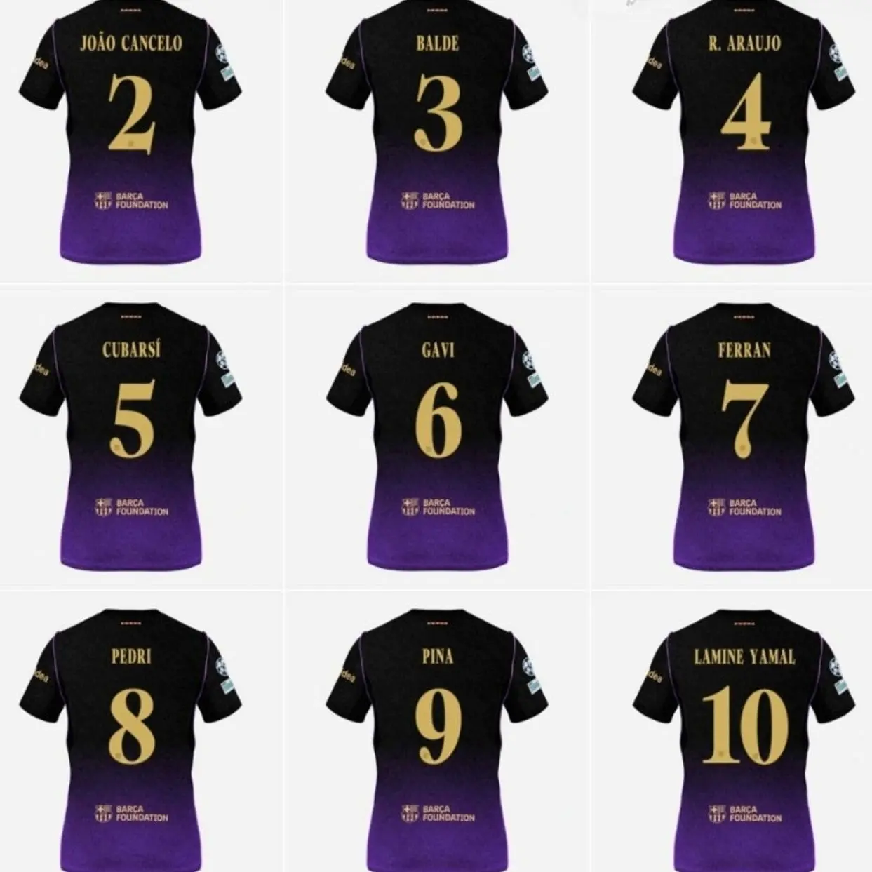 Unisex Soccer Jersey Black and Purple Striped Soccer Mamba Mentality Jersey #11 Raphinha Fan Style Football Shirt 2026/2027 W8