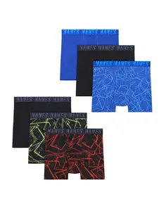 Hanes Moves X-Temp Boys' Underwear 6-Pack Boxer Briefs Performance Stretch Odor Guard