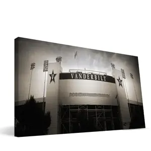 212 MAIN Paulson Designs Vanderbilt Stadium Canvas Print - 16x36 in, Home Decor, Ready-to-Hang Wall Art for Room, Decoration, Photo
