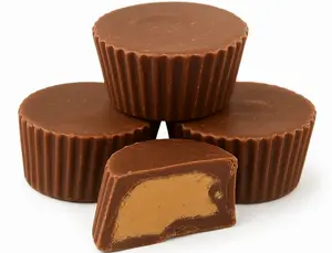 Milk Chocolate Peanut Butter Cups 10oz - Creamy Filling, Smooth Shell, Individually Wrapped for Freshness, Ideal for Snacking & Gifting