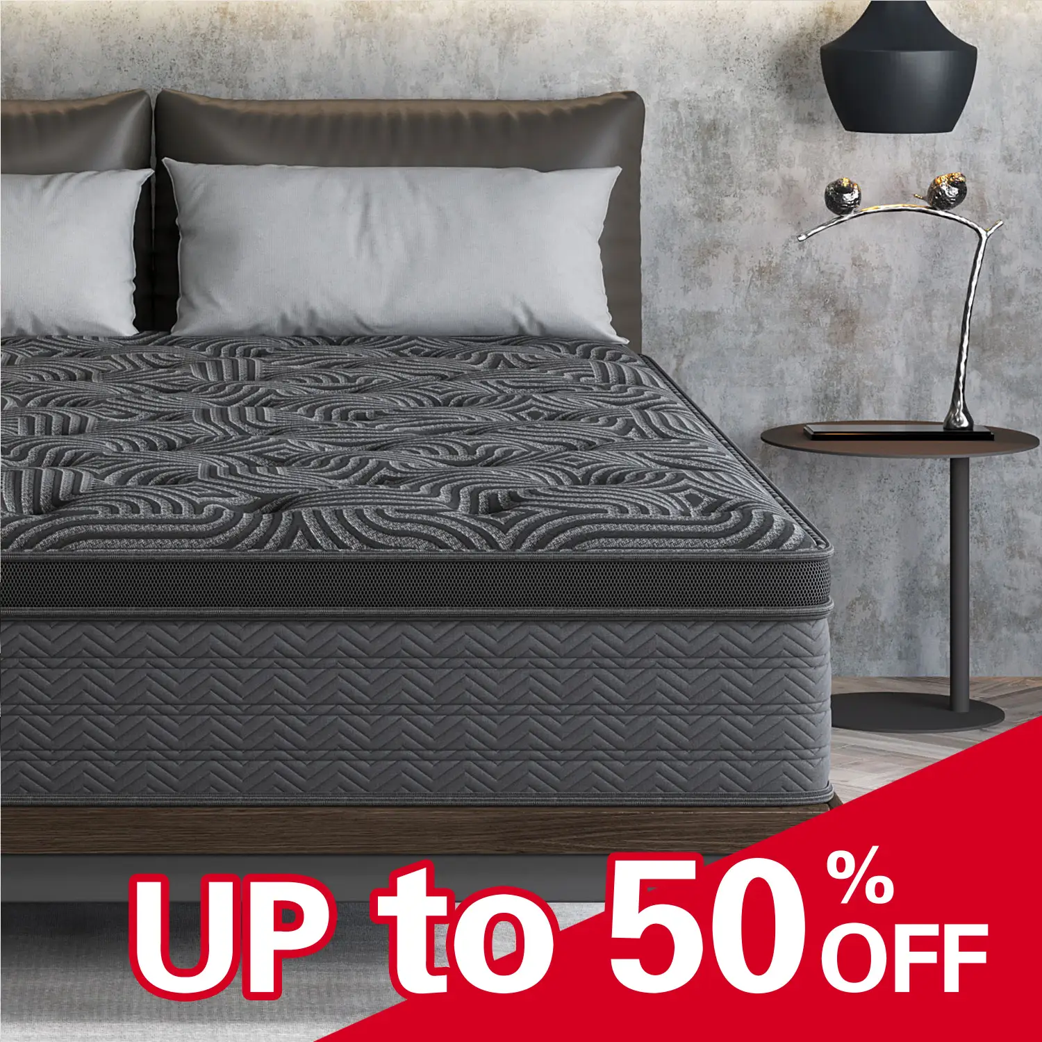 9 /12/14 Inch Gel Memory Foam Mattress Twin Full Queen King Bed Hybrid Spring Mattress In A Box ，Medium Firm for Motion Isolation, Edge Support