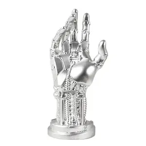 1pc Futuristic Cyberpunk Mechanical Arm Statue, Black Palm, Game Controller Holder, Headphone Stand, Desktop Decor, Perfect Gift For Gamers And Men, Suitable For Halloween, Christmas, Anniversary, Thanksgiving And More