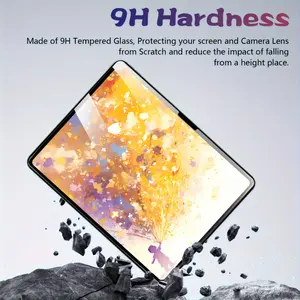 2-piece tempered protective film compatible with iPad mini 1/2/3/4/5/6/7, scratch resistant, ultra clear, anti glare, touch sensitive, gift, suitable for giving to friends