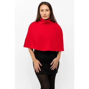 F370 - Flex Fleece Turtleneck Cape