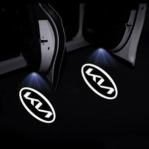 Upgrade Your Kia with Wireless Car Door Welcome Lights! Easy Plug-in, Universal Fit, Damage-Free Installation(Battery Not Included)