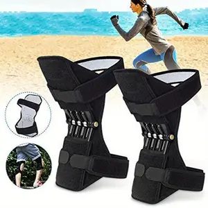 2PCS Breathable Knee Support Pads – Adjustable Joint Brace with Rebound Spring, Non-Slip Pain Relief Stabilizer for Sports, Workouts & Daily Use