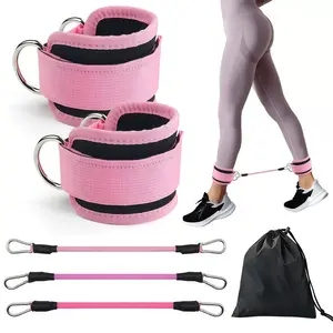 Leg Strength Training Ankle Strap Resistance Band, Ankle Resistance Bands for Leg Workout, Hip and Back Exercise Equipment, Essential Fitness Gear, Stretching Gear