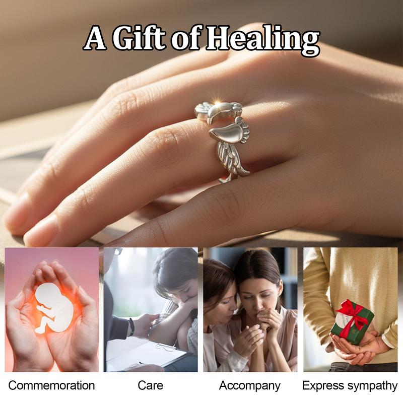 SGGUI Adjustable Angel Wing Loss Son/Daughter Mommy of an Angel Memorial Jewelry Sympathy Gift for Women Mom SGGUI Adjustable Angel Wing Loss Son/Daughter Mommy of an Angel Memorial Jewelry Sympathy Gift for Women Mom