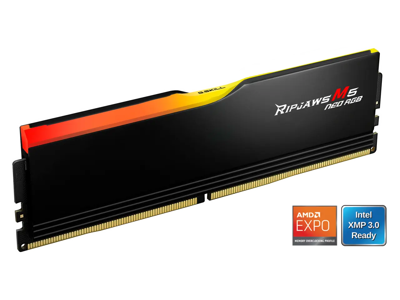 G.SKILL Ripjaws M5 Neo RGB Series 16GB 288-Pin PC RAM DDR5 6000 (PC5 48000) Desktop Memory Model F5-6000J3636F16GX1-RM5NRK