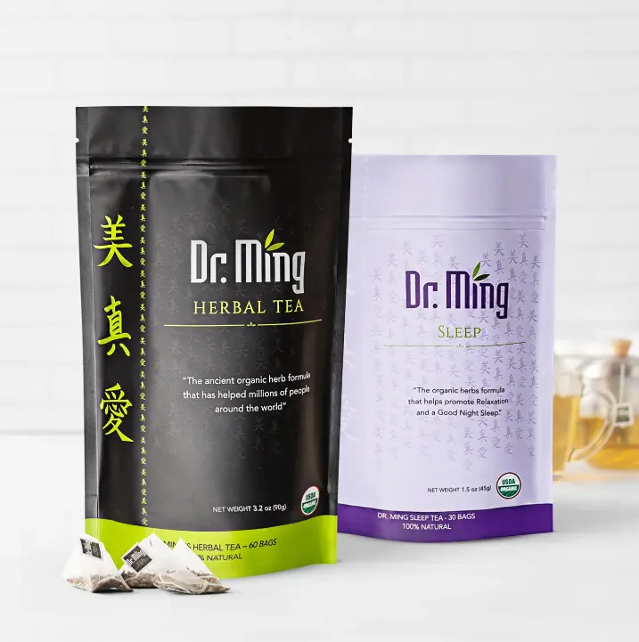 Dr. Ming Herbal Tea and Sleep Tea - Herbal Tea for Sleep Support - 90 Bags - Beverage Dr. Ming Herbal Tea and Sleep Tea - Herbal Tea for Sleep Support - 90 Bags - Beverage