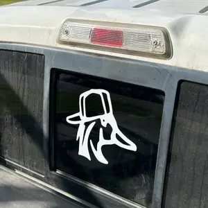 Duck with Backwards Hat Car Decal - Perfect for Car Decoration and Vehicle Accessories