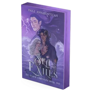 Paige Annabentleah Signed Artisan Paperback Edition of Sea of Exiles Hand-Sprayed Iridescent Edges, English