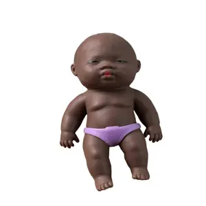 STARDUSTIE Squishy Black Baby Doll Squeeze Toy Stress Relief Squishy Toy for Adults Kids