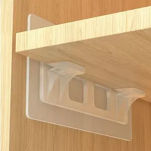 1pc Partition Fixed Bracket Bracket Non-perforated Layered Bracket Retainer: Perfect for Kitchen Cabinets, Bookshelves & More
