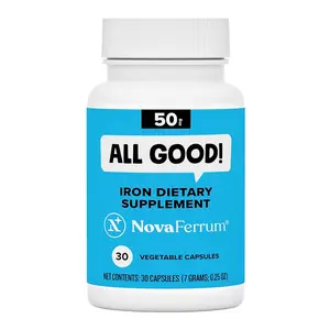 NovaFerrum All Good | Iron Capsule Supplements for Adults | Anemia | 50mg of Iron | 30 Servings | Sugar Free