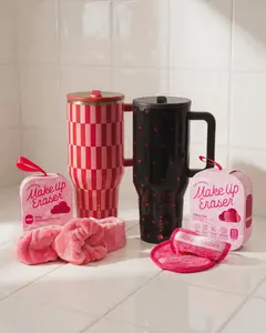 HydroJug Traveler 40oz Limited Edition - Be Mine & Queen of Hearts Heart Print,100% Leakproof Insulated Tumbler,24H Cold,Stainless Steel Insulated Water Bottle withHandle & Leak-Resistant,Perfect Gift for Her,Fits Car Cupholders