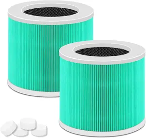 2 Pack HY1800 Replacement Filter Compatible with CHIVALZ//Loytio/Honeyuan/AYAFATO/IOIOW, 3-in-1 Filtration System True Activated Carbon HY1800 Filter Replacement