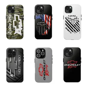 Chevy Camouflage Durable Phone Cases for iPhone 12/13/14/15/16/17 Pro Max, Pro Plus - Smartphone, Cellphone, Handheld Devices Accessories, Ideal Holiday Gift for Friends