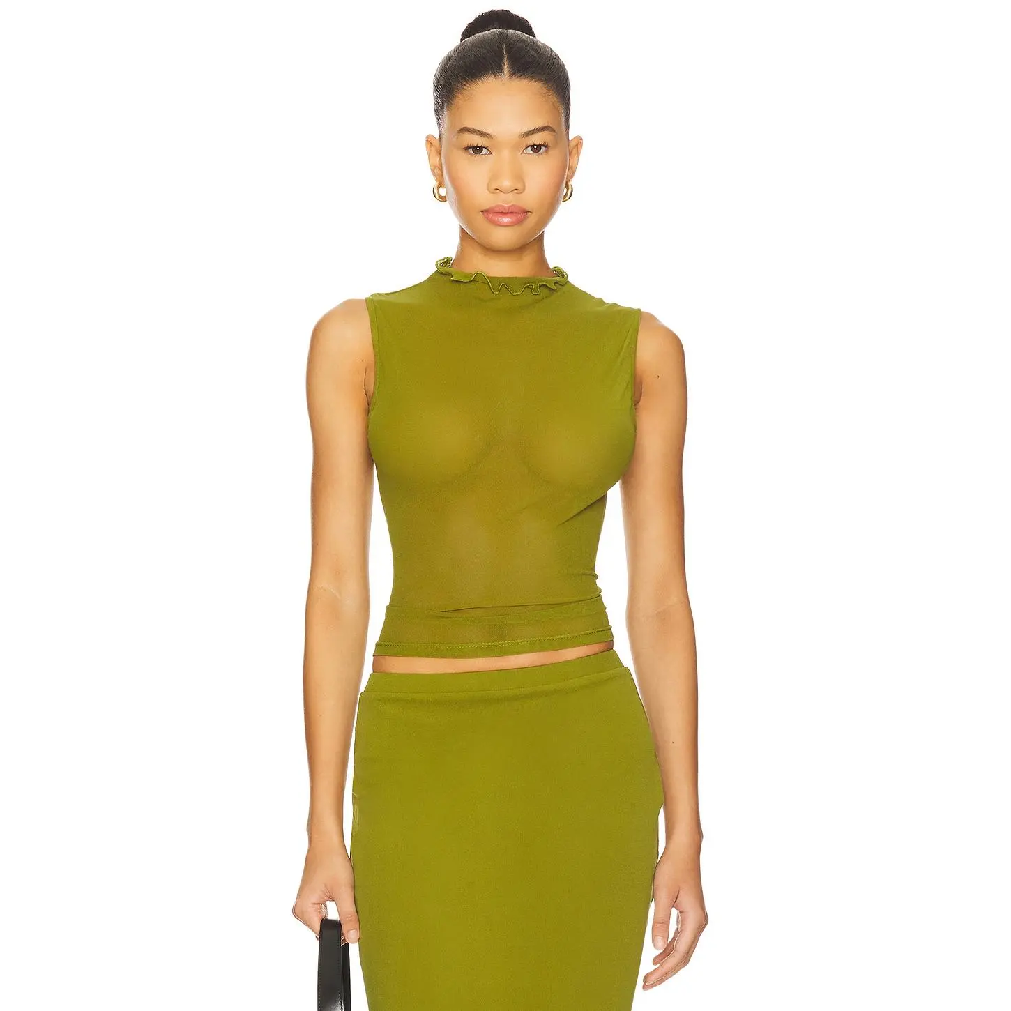 BY.DYLN Imani Top in Pear Green