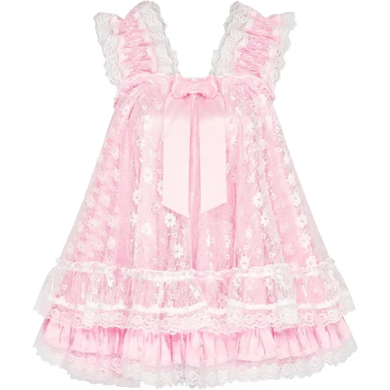 white christmas dresses Pink Princess Adult Onesie Dress Skirt Cute Cosplay main image 0