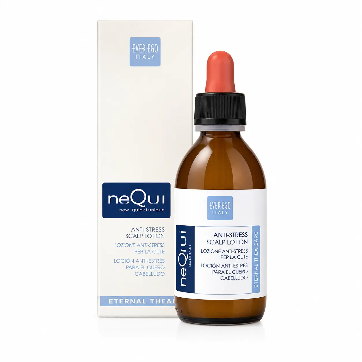 Ever Ego Nequal Spa Anti-Stress Soothing Scalp Lotion - Sensitive Scalp, Alcohol-Free, Herbal, Refreshing Restore Formula, Restores pH Balance, 4.225oz, Herbals, Liquid, Blend, Haircare, Scalp Care