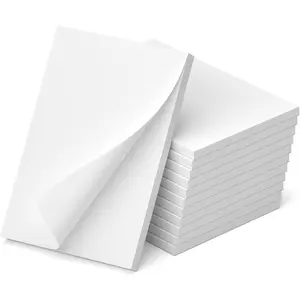 12 Pack Blank Note Pads 4x6 Inch, 50 Sheets Per Small Notepads, Blank Scratch Pads for Writing,  Off Notepads 4x6, Unlined Memo Pad of Paper, Server Note Pads Suitable for To Do Grocery List