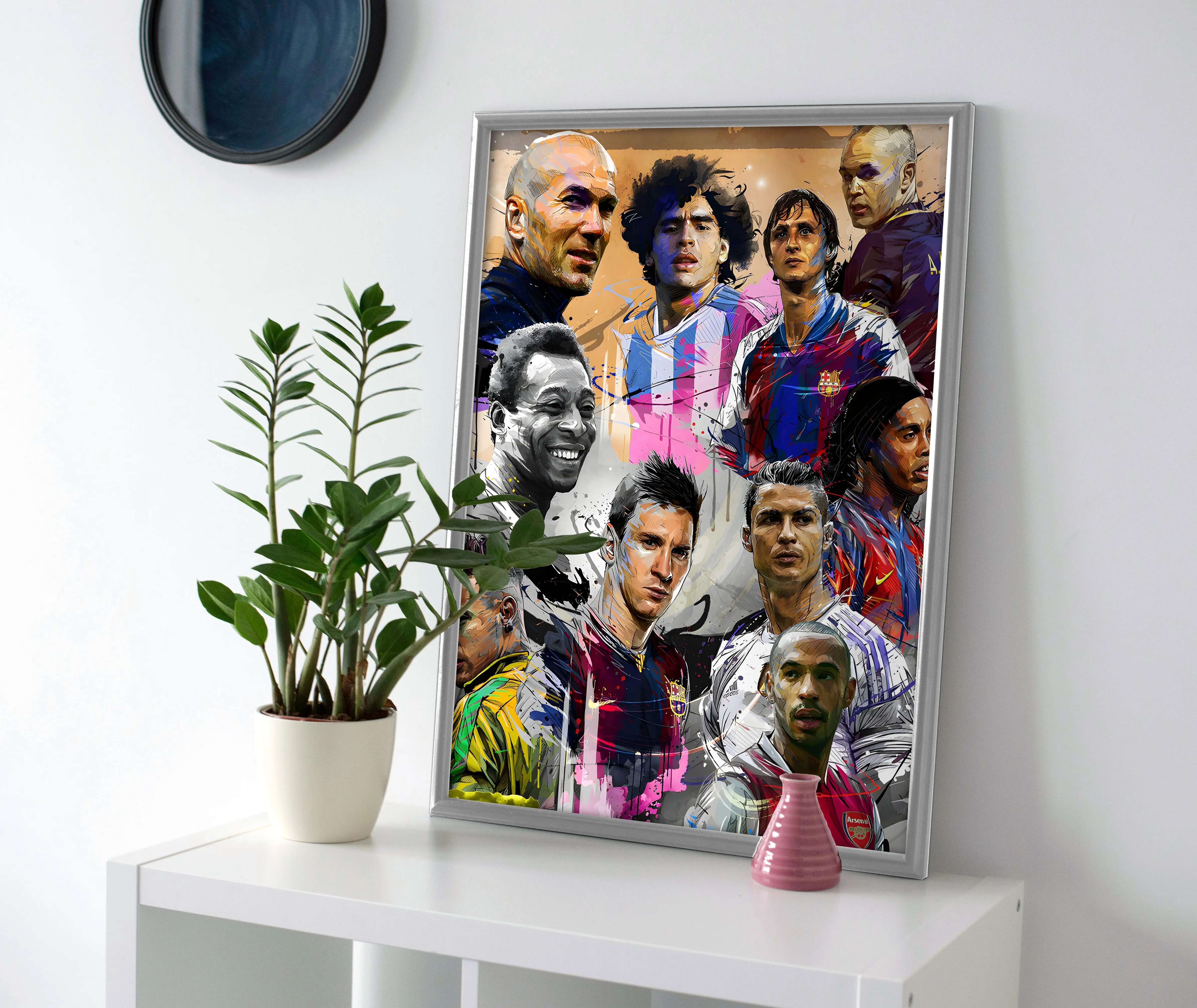 Soccer Legends Poster or Wrapped Canvas