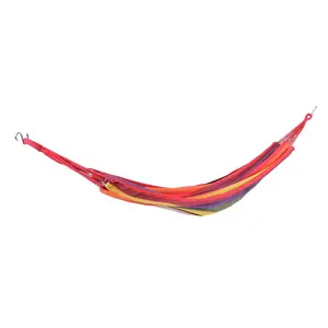 Northlight 76" Striped Woven Cotton Single Brazilian Hammock
