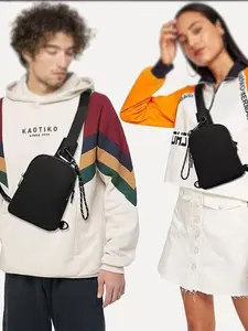 Mini Neutral Outdoor Diagonal Cross Bag, Adjustable Shoulder Bag for Men & Women, Waterproof Running Bag, Sports Leisure Accessory